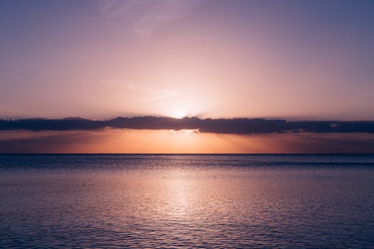 sunrise over a peaceful landscape